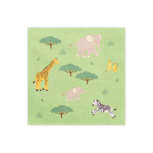 Picture of PAPER NAPKINS SAFARI 33X33CM 12 PACK